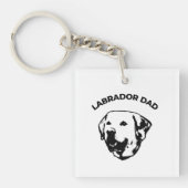 Labrador Vater Schlüsselanhänger (Vorderseite)