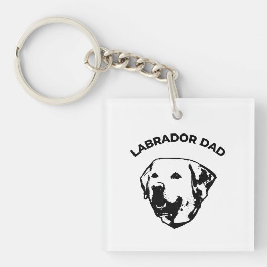 Labrador Vater Schlüsselanhänger (Vorderseite)