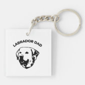Labrador Vater Schlüsselanhänger (Rückseite)