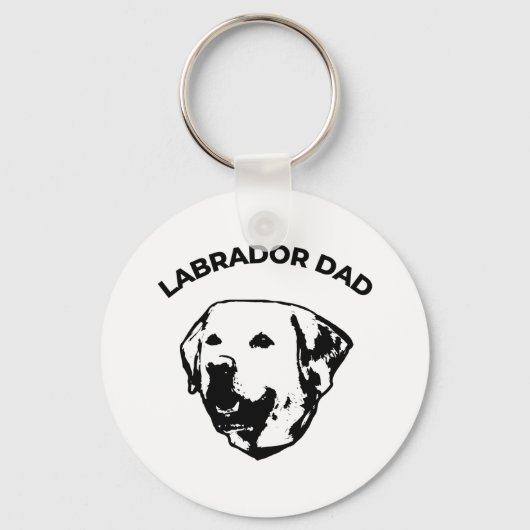 Labrador Vater Schlüsselanhänger (Vorderseite)