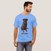 Labrador Vater Schokolade Labrador Retriever T-Shirt (Vorne ganz)