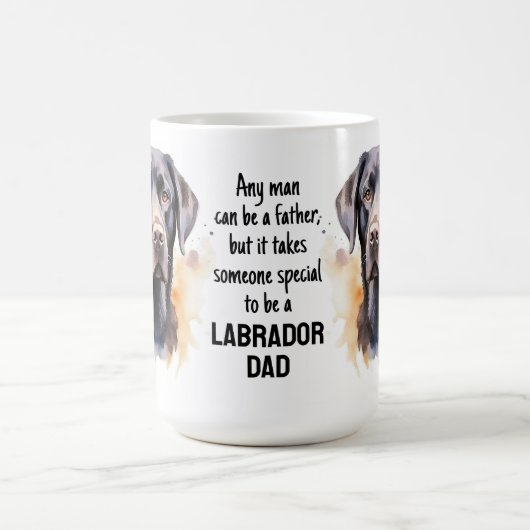 Labrador Vater - Schwarzer Lab Hundelover - Vatert Kaffeetasse (Mittel)