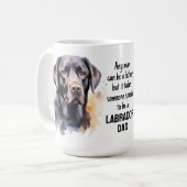 Labrador Vater - Schwarzer Lab Hundelover - Vatert Kaffeetasse (Vorderseite Links)