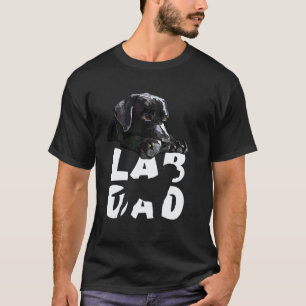 Labrador-Vater Schwarzer Retriever-Hund Der Lab-Va T-Shirt