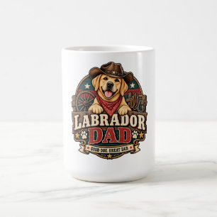 Labrador-Vater Western-Cowboy Guter Hund Großartig Kaffeetasse