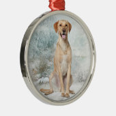 Labrador-Verzierung Ornament Aus Metall (Rechts)