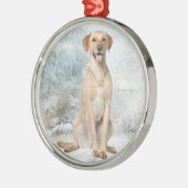Labrador-Verzierung Ornament Aus Metall (Links)
