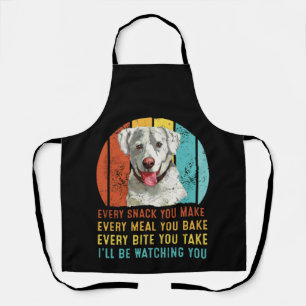 Labrador Vintage Jeden Snack, den du machst Mahlze Schürze