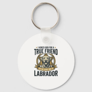 Labrador Wahrer Freund Vintage Hundeliebhaber Desi Schlüsselanhänger