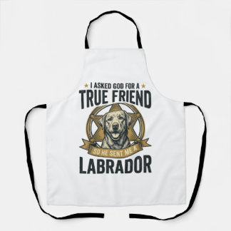 Labrador Wahrer Freund Vintage Hundeliebhaber Desi Schürze