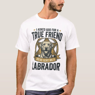 Labrador Wahrer Freund Vintage Hundeliebhaber Desi T-Shirt