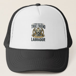 Labrador Wahrer Freund Vintage Hundeliebhaber Desi Truckerkappe