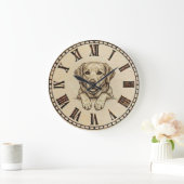 Labrador Wall Clock Große Wanduhr (Zuhause)