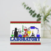 Labrador WARE - LABOR-GLASSWARE-EINRICHTUNG Postkarte (Stehend Vorderseite)