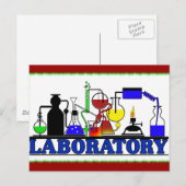 Labrador WARE - LABOR-GLASSWARE-EINRICHTUNG Postkarte (Vorne/Hinten)