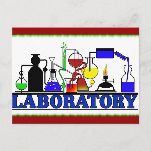 Labrador WARE - LABOR-GLASSWARE-EINRICHTUNG Postkarte (Vorderseite)