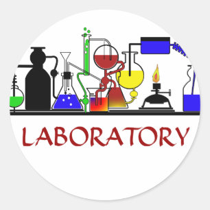LABRADOR WARE - LABOR-GLASSWARE-EINRICHTUNG RUNDER AUFKLEBER