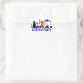LABRADOR WARE - LABOR-GLASSWARE-EINSTELLERKLEBER RUNDER AUFKLEBER (Tasche)