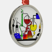 Labrador WARE - LABOR GLASSWARE MAD WISSENSCHAFTLE Ornament Aus Metall (Rechts)