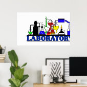 LABRADOR WARE LABOR GLASSWARE POSTER (Heimbüro)