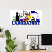 LABRADOR WARE LABOR GLASSWARE SETUP POSTER (Heimbüro)