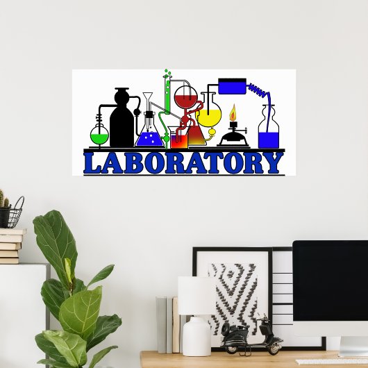LABRADOR WARE LABOR GLASSWARE SETUP POSTER (Heimbüro)