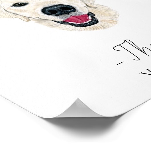 Labrador Wedding Drink Zeichen Poster (Ecke)