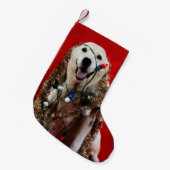 Labrador-Weihnachten Kleiner Weihnachtsstrumpf (Vorderansicht (hängend))