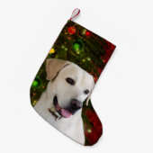 Labrador-Weihnachten Kleiner Weihnachtsstrumpf (Vorderansicht (hängend))