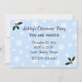 Labrador-Weihnachten mit Schneemann Einladung (Rückseite)