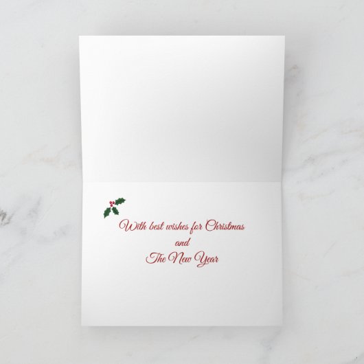 Labrador Weihnachten mit Snowman (Innenseite)