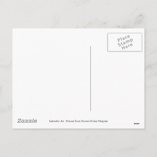 Labrador Weihnachten mit Snowman (Rückseite)