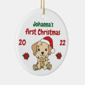 Labrador Weihnachten Weihnachten Keramik Ornament (Rechts)