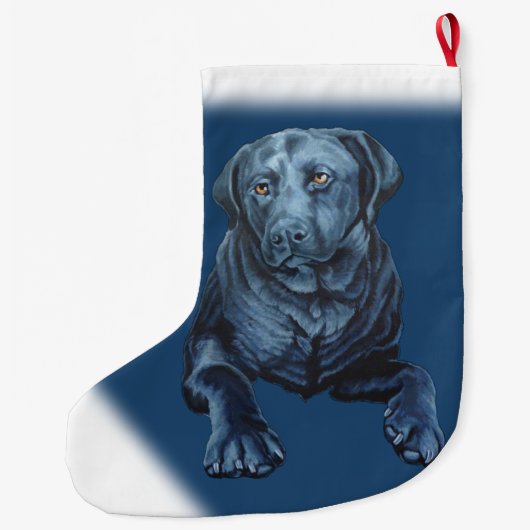 Labrador Weihnachts-Strumpf Personalize Hund Strum Großer Weihnachtsstrumpf (Rückseite)