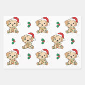 Labrador Weihnachts-Wintertiere Holiday Dog Geschenkpapier Set (Vorderseite 3)