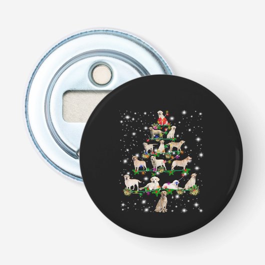 Labrador Weihnachtsbaum bedeckt durch Blitzlicht Flaschenöffner (Vorderseite)