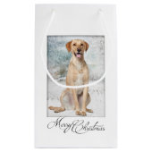 Labrador-Weihnachtsgeschenk-Tasche Kleine Geschenktüte (Rückseite)