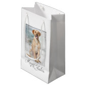 Labrador-Weihnachtsgeschenk-Tasche Kleine Geschenktüte (Vorderseite Schrägansicht)