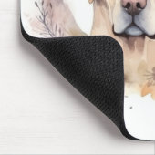 Labrador-Weihnachtskranz Festlicher Hund Mousepad (Ecke)