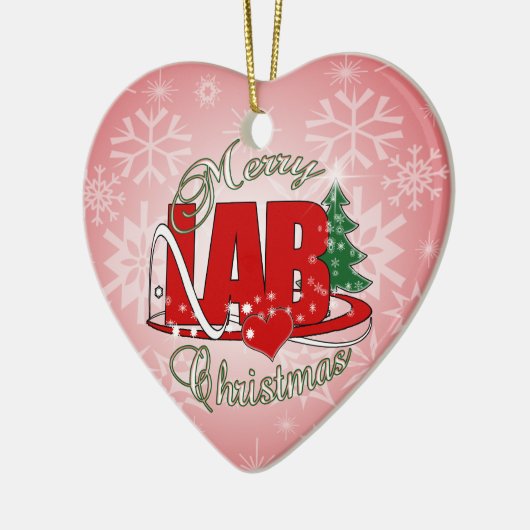 LABRADOR-WEIHNACHTSlabor Keramikornament (Links)