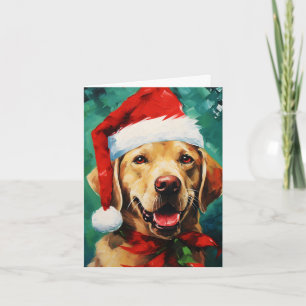 Labrador Weihnachtsmalerei Karte