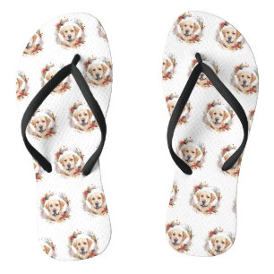 Labrador Weihnachtsmann Badesandalen