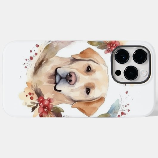 Labrador Weihnachtsmann Case-Mate iPhone Hülle (Rückseite (Horizontal))