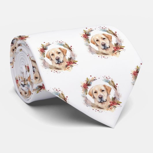 Labrador Weihnachtsmann Krawatte (Gerollt)