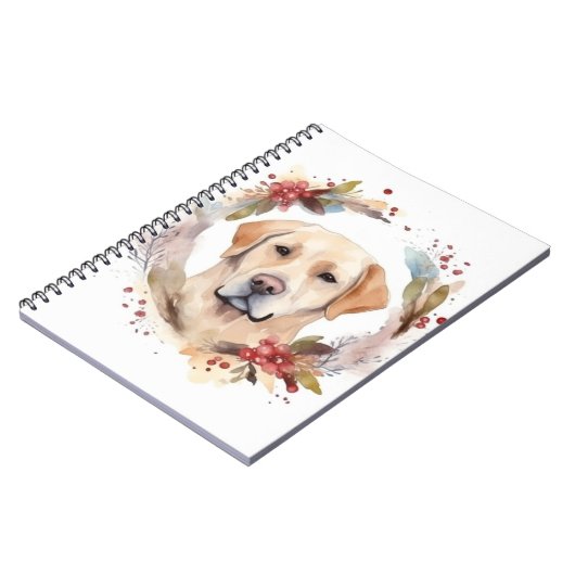 Labrador Weihnachtsmann Notizblock (Linke Seite)