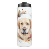 Labrador Weihnachtsmann Thermosbecher (Vorderseite)