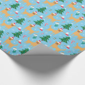 Labrador-WeihnachtsPackpapier Geschenkpapier (Ecke)