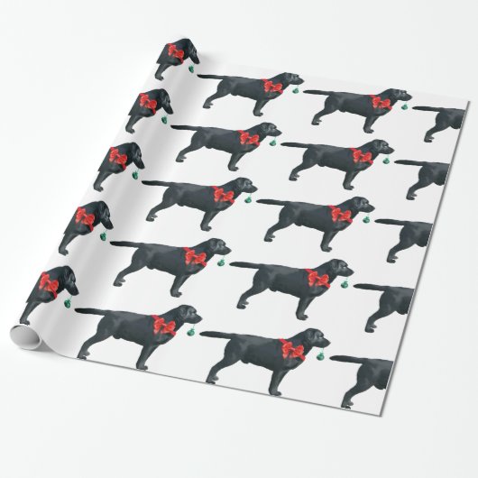 Labrador-WeihnachtsPackpapier Geschenkpapier (Ungerollt)