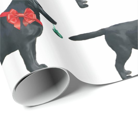 Labrador-WeihnachtsPackpapier Geschenkpapier (Rolleneckpunkt)