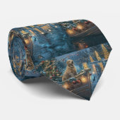 Labrador Weihnachtsreise Krawatte (Gerollt)